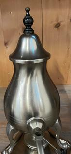 Vintage Tinnen Koffiekan met Warmer, Antiek en Kunst, Antiek | Tin, Ophalen of Verzenden