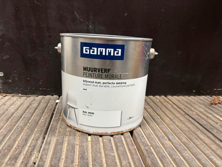 3x 5L Gamma Muurverf - Nieuw & Ongeopend!, Doe-het-zelf en Verbouw, Verf, Beits en Lak, Nieuw, Verf, 15 tot 20 liter, Overige kleuren