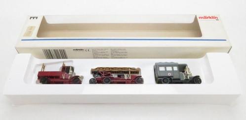 Marklin Märklin 1890 H0 set van 3 vintage hulpvoertuigen, Hobby en Vrije tijd, Modeltreinen | H0, Zo goed als nieuw, Overige typen