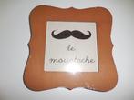 Nieuw Houten Fotolijstje Le moustache, Ophalen of Verzenden, Nieuw