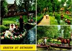 Groeten uit Giethoorn - 7 ansichtkaarten, Verzenden, 1960 tot 1980, Gelopen, Overijssel