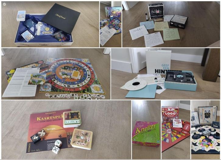 Spellenpakket, Hobby en Vrije tijd, Gezelschapsspellen | Bordspellen, Zo goed als nieuw, Een of twee spelers, Drie of vier spelers