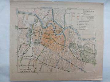 24 / Haarlem plattergrond uitgebracht door ANWB in 1917 beschikbaar voor biedingen