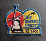 Patch The Queen's Finest USAF 32TFS Soesterberg, Ophalen of Verzenden, Zo goed als nieuw, Patch, Badge of Embleem