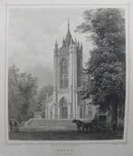 41 / De Kerk te Zeyst - Zeist Gravure van Terwen uit 1860, Antiek en Kunst, Kunst | Litho's en Zeefdrukken, Ophalen of Verzenden
