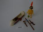 Indiaan met kano nr. 3352, Kinderen en Baby's, Speelgoed | Playmobil, Ophalen of Verzenden, Gebruikt, Complete set