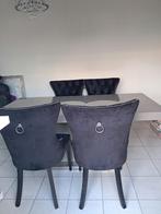 Eettafel met 4 stoelen, Ophalen of Verzenden, Zo goed als nieuw, 4 tot 6 stoelen
