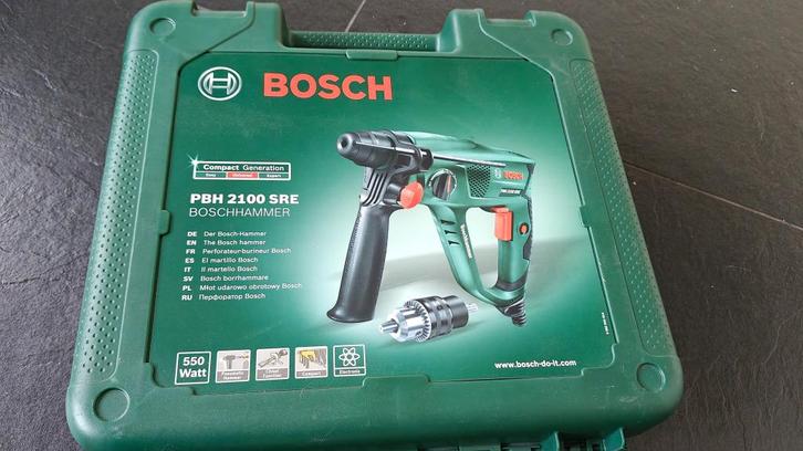Bosch PBH 2100 SRE boorhamer - SDS plus, Doe-het-zelf en Verbouw, Gereedschap | Boormachines, Gebruikt, Boor- en/of Breekhamer