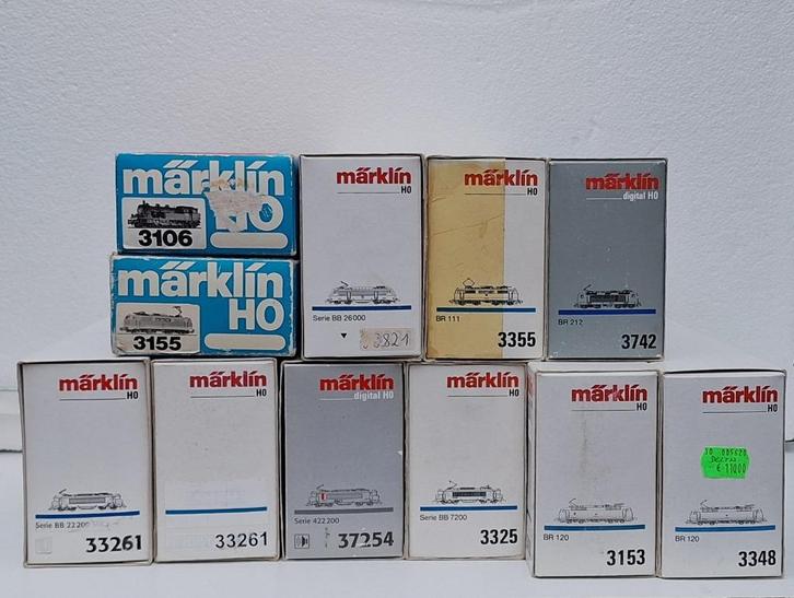 11 x Märklin OVP voor locs gebruikt maar bruikbaar, Hobby en Vrije tijd, Modeltreinen | H0, Gebruikt, Locomotief, Wisselstroom