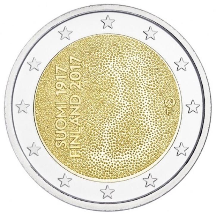 2 euro Finland “100 jaar Onafhankelijkheid ‘’ UNC 2017, Postzegels en Munten, Munten | Europa | Euromunten, Losse munt, 2 euro