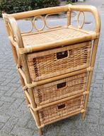 Vintage rotan ladenkastje, Antiek en Kunst, Ophalen of Verzenden