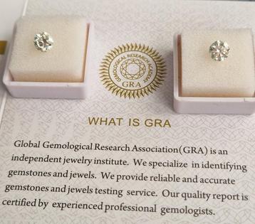 Moissanite 1+1 Karaat beschikbaar voor biedingen