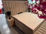 Luxe Velvet Teddy Boxspring Laura 180x200cm Compleet - NIEUW, Info@oosterbaanwonen.nl, Ophalen of Verzenden, 180 cm, 200 cm