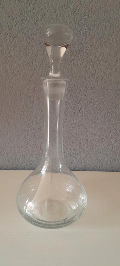 Glazen Karaf met Stop, Antiek en Kunst, Antiek | Glas en Kristal, Ophalen of Verzenden