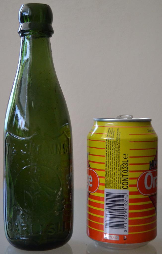 oude fles T&J Minns Carlisle d4 Engels Bier ?, Antiek en Kunst, Curiosa en Brocante, Ophalen