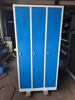 Metalen 3 deurs kleding/lockerkast, Gebruikt, 50 tot 100 cm, Metaal, 150 tot 200 cm