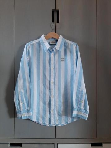 Retour Jeans gestreept overhemd lichtblauw/wit maat 122/128. beschikbaar voor biedingen
