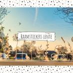 Herbruikbare Raamstickers Lente | Wit of Zwart, Ophalen of Verzenden, Nieuw