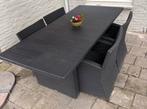 Tuinset (tafel + 4 stoelen) - Weg wegens verhuizing!, Tuin en Terras, 4 zitplaatsen, Gebruikt, Eettafel, Ophalen of Verzenden