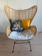 HKliving Rotan Egg Chair, Huis en Inrichting, Ophalen, Egg chair, Bruin, Riet of Rotan