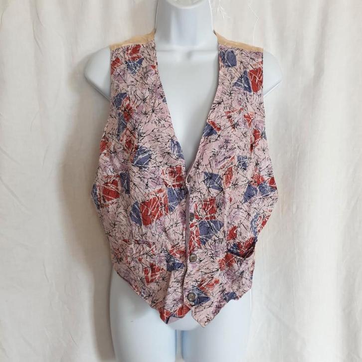 Gaaf hippie giletje. Mt M/L, Kleding | Heren, Carnavalskleding en Feestkleding, Zo goed als nieuw, Kleding, Carnaval, Maat 48/50 (M)