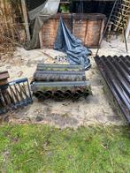 Golfplaten cement vezel (geen asbest), Doe-het-zelf en Verbouw, Dakpannen en Dakbedekking, Gebruikt, Zwart, Ophalen of Verzenden