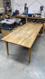 IKEA Ekhard massief eikenhouten tafel, Ophalen, Eikenhout, 200 cm of meer, 50 tot 100 cm