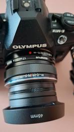 OLYMPUS 17MM F1.8 + zonnekap, Ophalen of Verzenden, Zo goed als nieuw