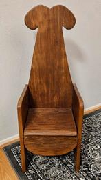 Leuke houten kinderstoel / troon, Ophalen, Gebruikt, Stoel