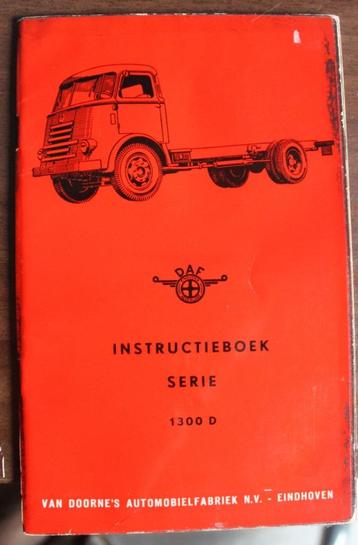 Daf 1300 D instructieboekje beschikbaar voor biedingen