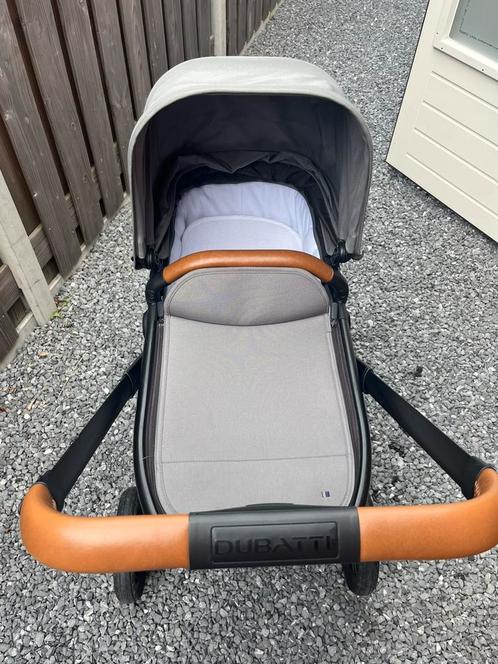 Dubatti 2 in 1 grijs, Kinderen en Baby's, Kinderwagens en Combinaties, Gebruikt, Combiwagen, Overige merken, Luchtbanden, Met reiswieg