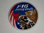USAF patch 177th Fighter Wing F-16 Jersey Devils NJ ANG, Verzenden, Luchtmacht, Amerika, Embleem of Badge