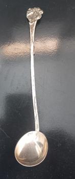 Zilveren jam lepel met haakje, Antiek en Kunst, Ophalen of Verzenden, Zilver
