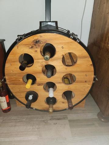 Unieke Wijnrek van Drumstel beschikbaar voor biedingen