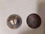 Huwelijk munt en geboorte munt / penning, Postzegels en Munten, Munten | Nederland, Ophalen of Verzenden, Koningin Beatrix, Losse munt