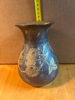 Vintage Vaas met Bloemmotief, Overige materialen, Gebruikt, Overige kleuren, Ophalen of Verzenden