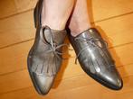Eqüitare dames Oxford schoenen maat 40 grijs lakleer franjes, Verzenden, Instappers, Zo goed als nieuw, Equitare
