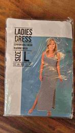 Ladies dress – blauw/wit gestreept – maat L, Blauw, Maat 42/44 (L), Nieuw, Ophalen of Verzenden