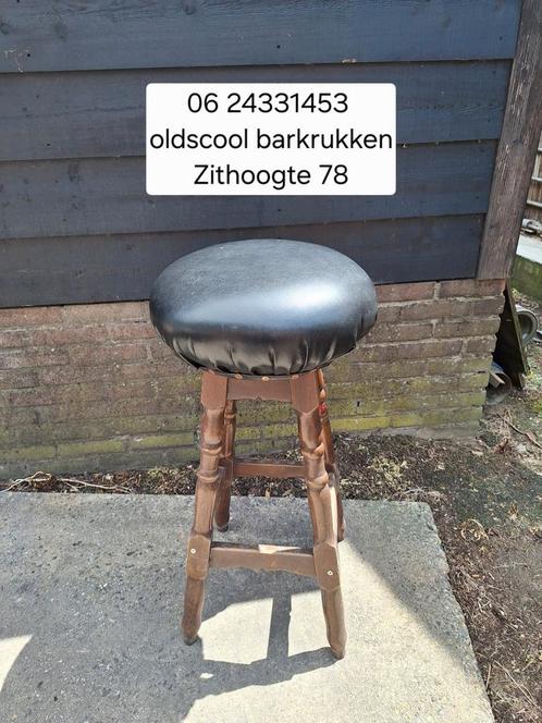 vintage oldscool barkrukken # VERKOCHT #, Huis en Inrichting, Barkrukken, Gebruikt, 60 tot 90 cm, 5 krukken of meer, Ophalen