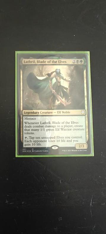 Blade of the elves elf tribal commander deck beschikbaar voor biedingen