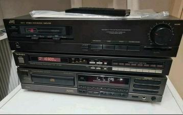Jvc / technics set versterker ax-11 + technics sl-p377a beschikbaar voor biedingen
