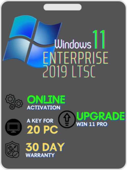 Windows 11 Enterprise (20PC) (2019) (LTSC), Computers en Software, Besturingssoftware, Nieuw, Windows, Ophalen of Verzenden