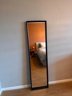 Zwarte spiegel - flexibel op te hangen, Ophalen, Zo goed als nieuw, 150 tot 200 cm, Rechthoekig