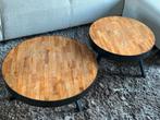 Ronde Salontafel Set - Stijlvol & Praktisch, Huis en Inrichting, Tafels | Salontafels, Ophalen, 50 tot 100 cm, Zo goed als nieuw