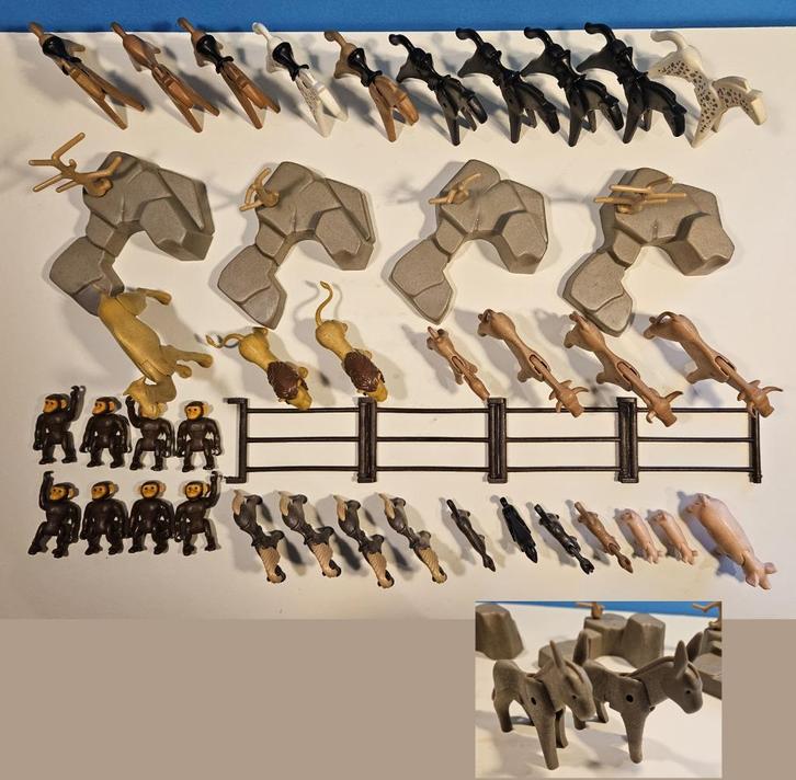 Playmobil Vintage Dieren Paarden Kameel Apen Ezels etc., Kinderen en Baby's, Speelgoed | Playmobil, Zo goed als nieuw, Los playmobil
