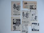 7 reclames Buisman en Van Nelle's koffie van 1951 tot 1959., Verzamelen, Ophalen of Verzenden, Gebruikt, Overige typen