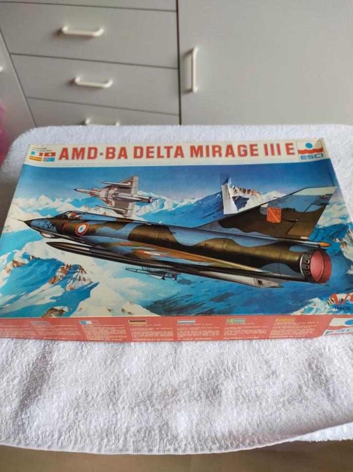 Mirage III E 1/48 Italeri Modelbouwdoos, Hobby en Vrije tijd, Modelbouw | Vliegtuigen en Helikopters, Gebruikt, Vliegtuig, 1:72 tot 1:144