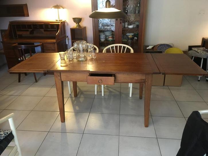 uitklapbare tafel, Huis en Inrichting, Tafels | Eettafels, Gebruikt, 50 tot 100 cm, 150 tot 200 cm, Vijf personen of meer, Rechthoekig