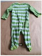 Groen gestreept boxpakje met auto Maat 56 h3, Kinderen en Baby's, Babykleding | Maat 56, H&M, Jongetje of Meisje, H&M, Onbekend