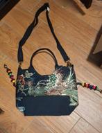 Geborduurde tas groen, Sieraden, Tassen en Uiterlijk, Tassen | Damestassen, Ophalen of Verzenden, Nieuw, Groen